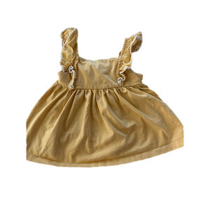 Tommy Bahama Toddler Girls Dress Size 24 Months Yellow Ruffle Lace Trim